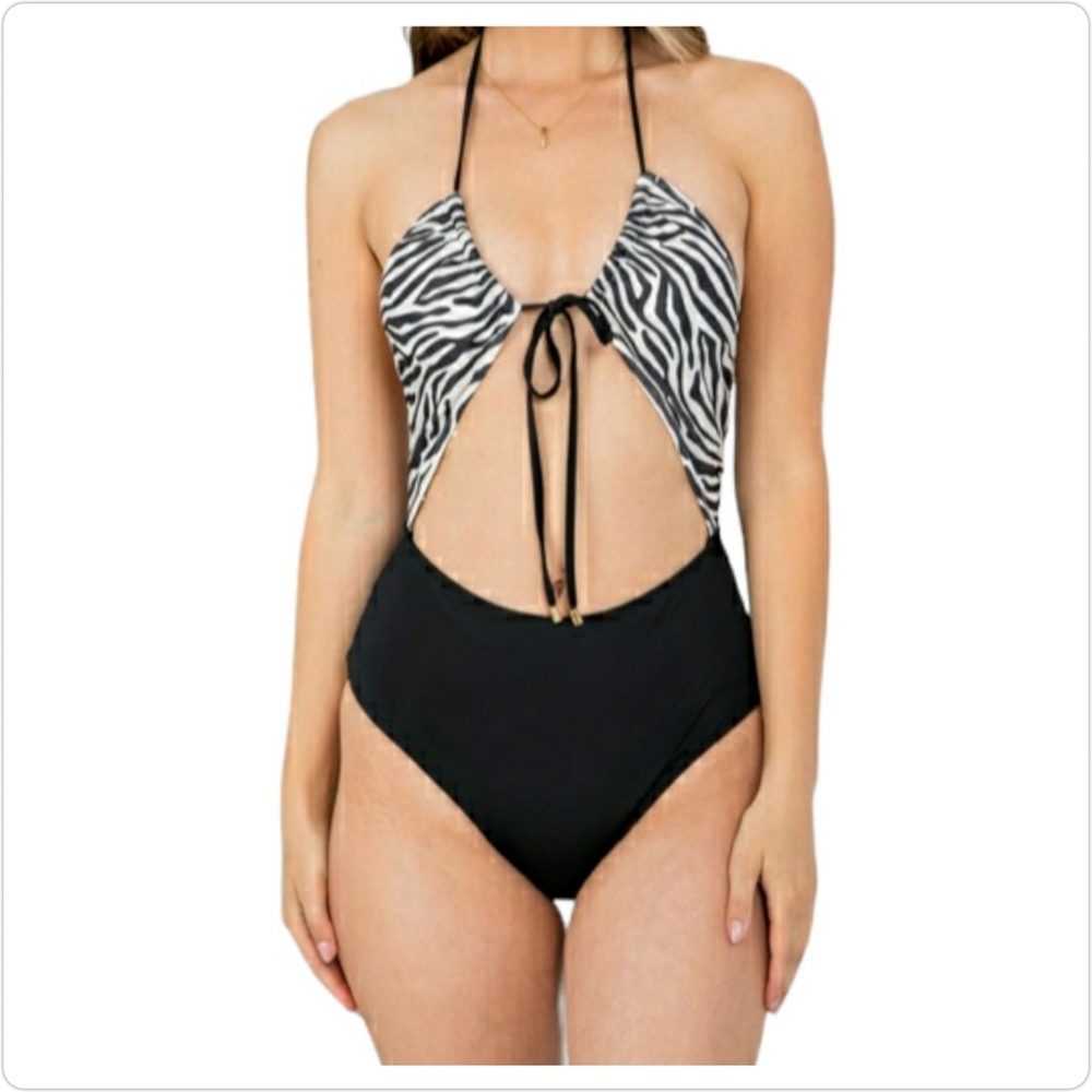 57.) Zebra Swimsuit